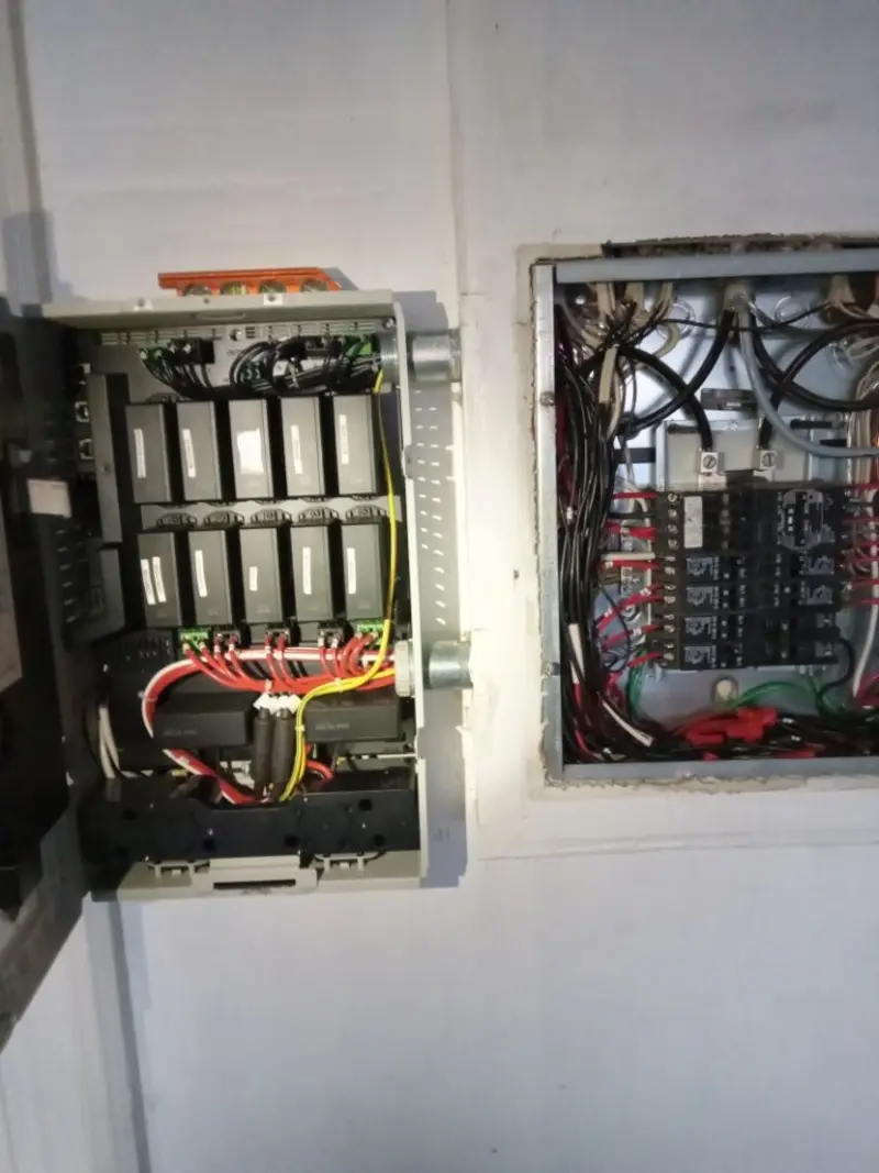 Electrical panel upgrade completed for Security Camera Wiring in South Valley
